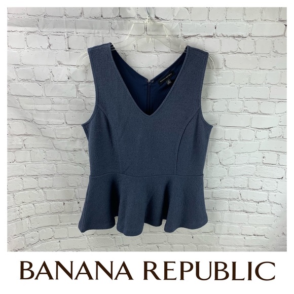 Banana Republic Tops - Banana Republic Sleeveless Wool Blend Peplum Top